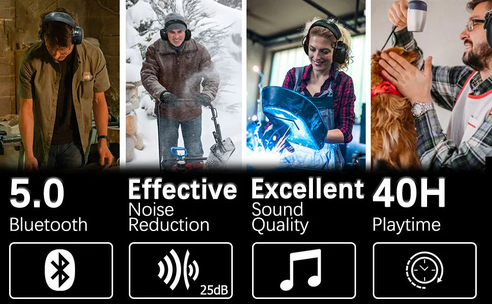 ZOHAN Black Colour Pro Hear Model 037 Noise Reduction Bluetooth Headphones