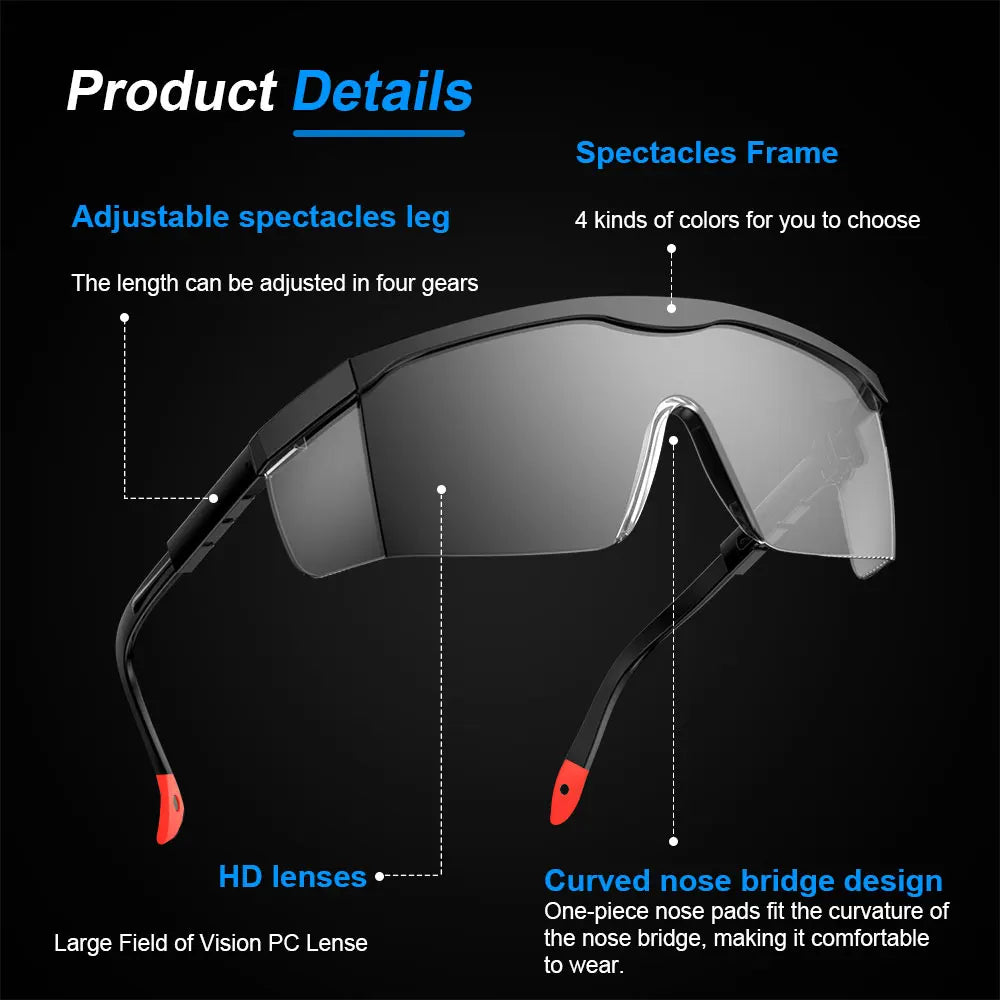 10Pcs Safety Eyewear UV400 Anti Fog Dust Safety Glasses