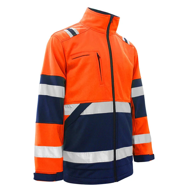 High Visibility Orange Reflective Fleece Jacket