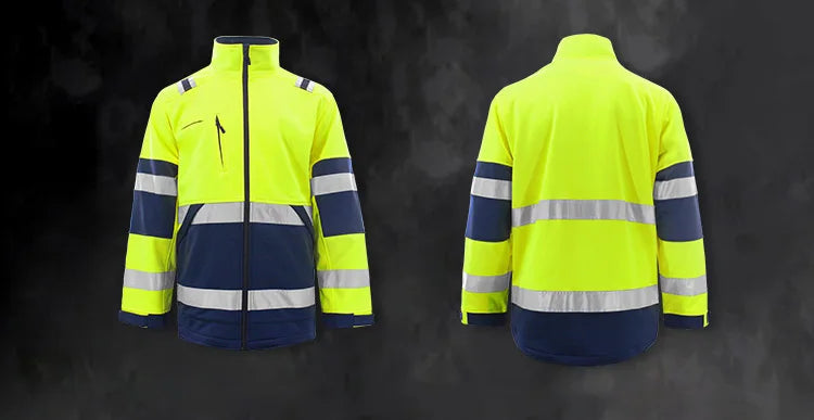 High Visibility Yellow Reflective Fleece Jacket