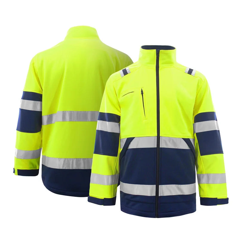 High Visibility Yellow Reflective Fleece Jacket