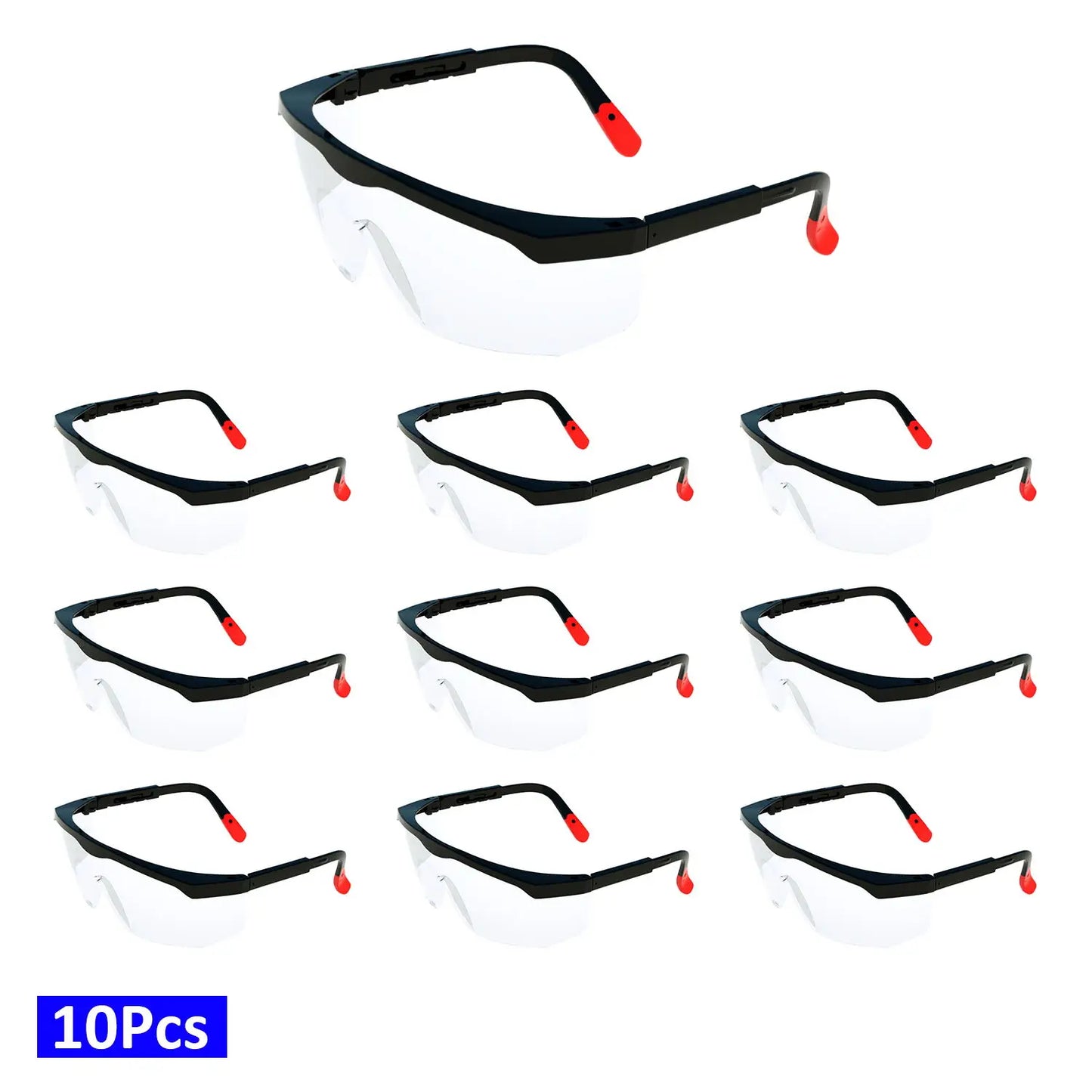 10Pcs Safety Eyewear UV400 Anti Fog Dust Safety Glasses