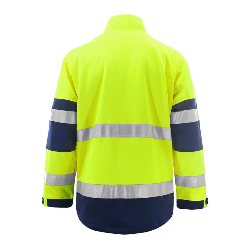 High Visibility Yellow Reflective Fleece Jacket