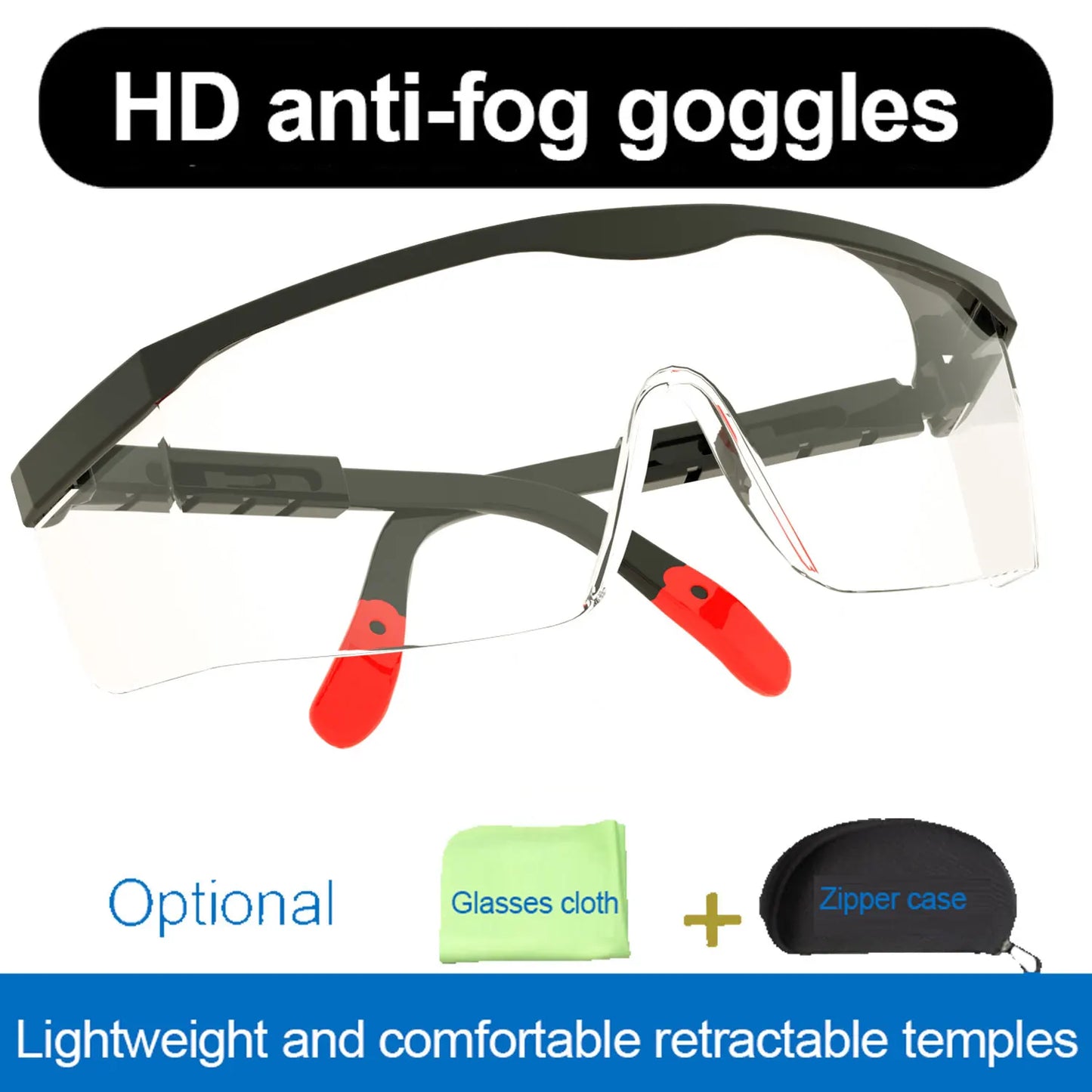 10Pcs Safety Eyewear UV400 Anti Fog Dust Safety Glasses
