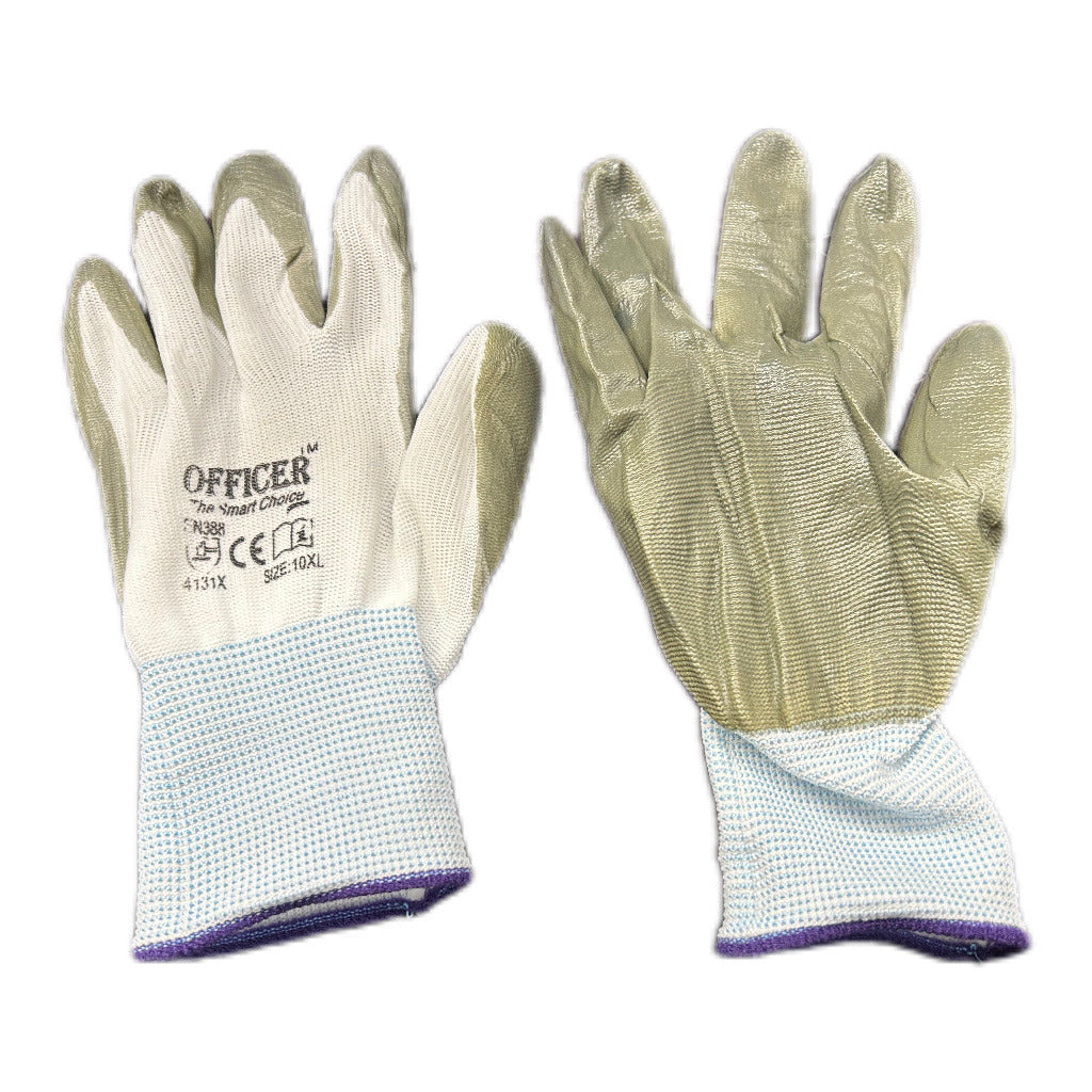 Officer Cotton Work Safety Gloves 12Pairs