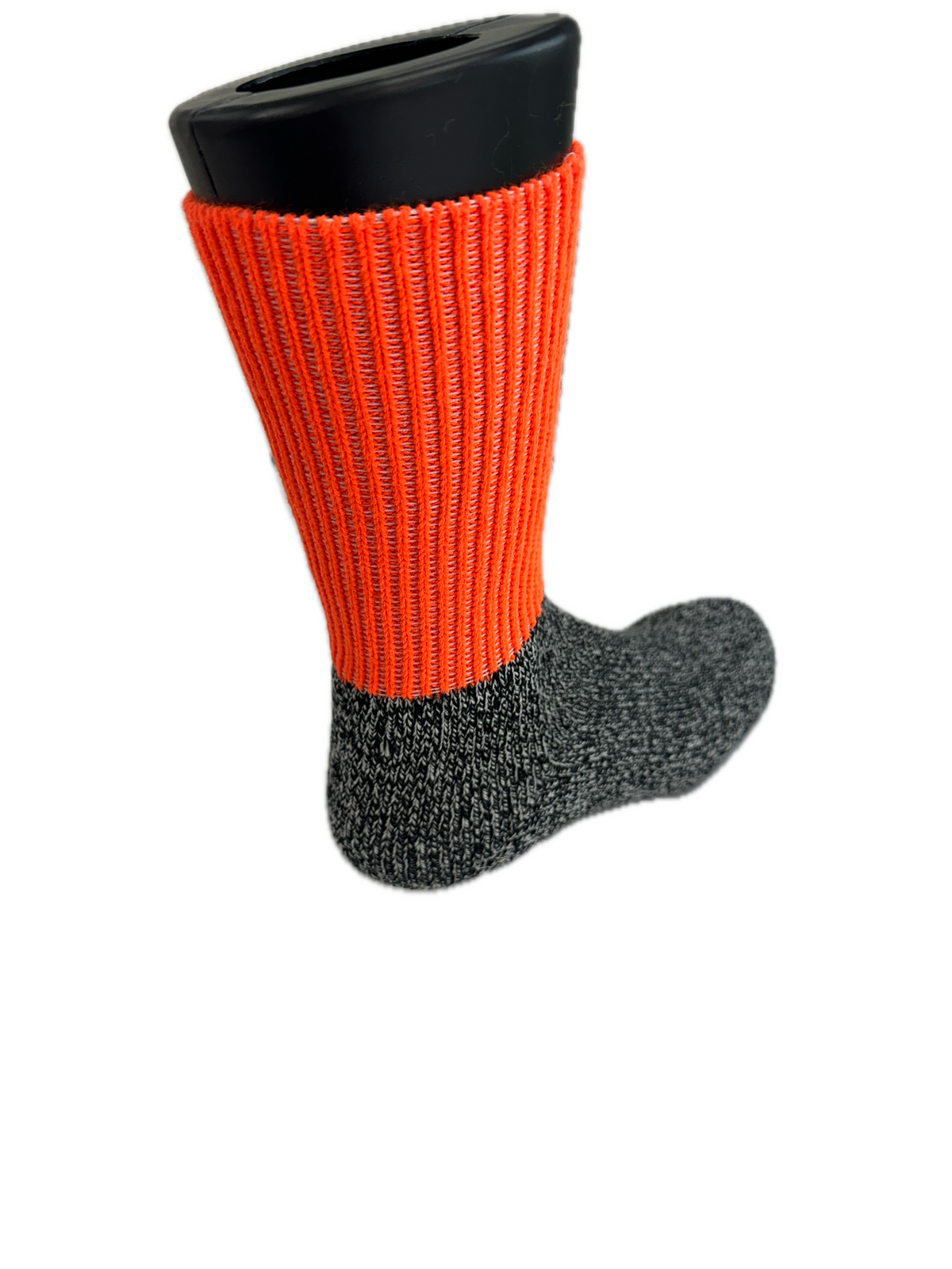1 Pair Wool Thermal HI VIS Work Socks - Orange - Size 6-11