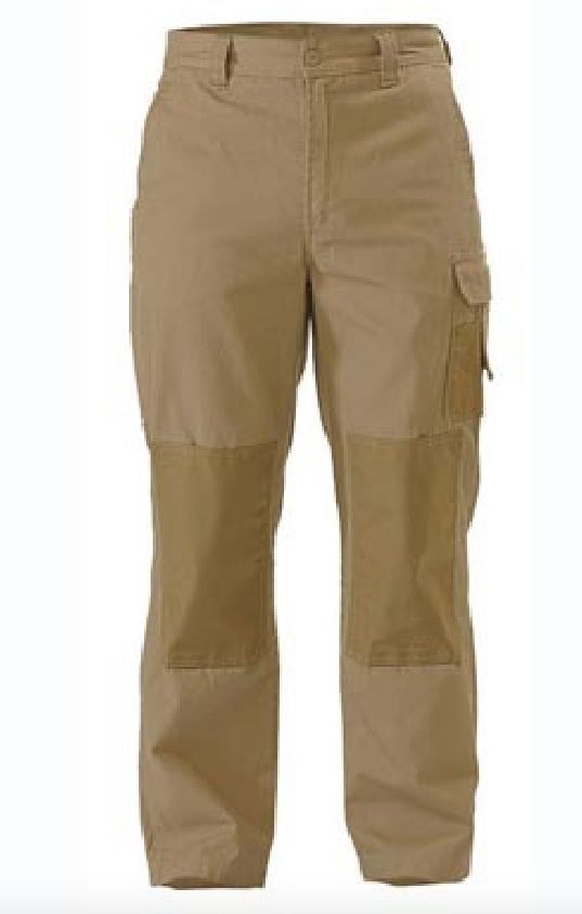 BISLEY BPU6110 Men's Razar Cordura Utility Work Pants - Khaki - Size 112R