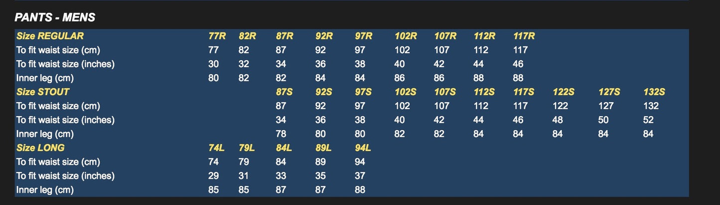 Bisley 3M Taped Work Pants - Orange - Size 82R