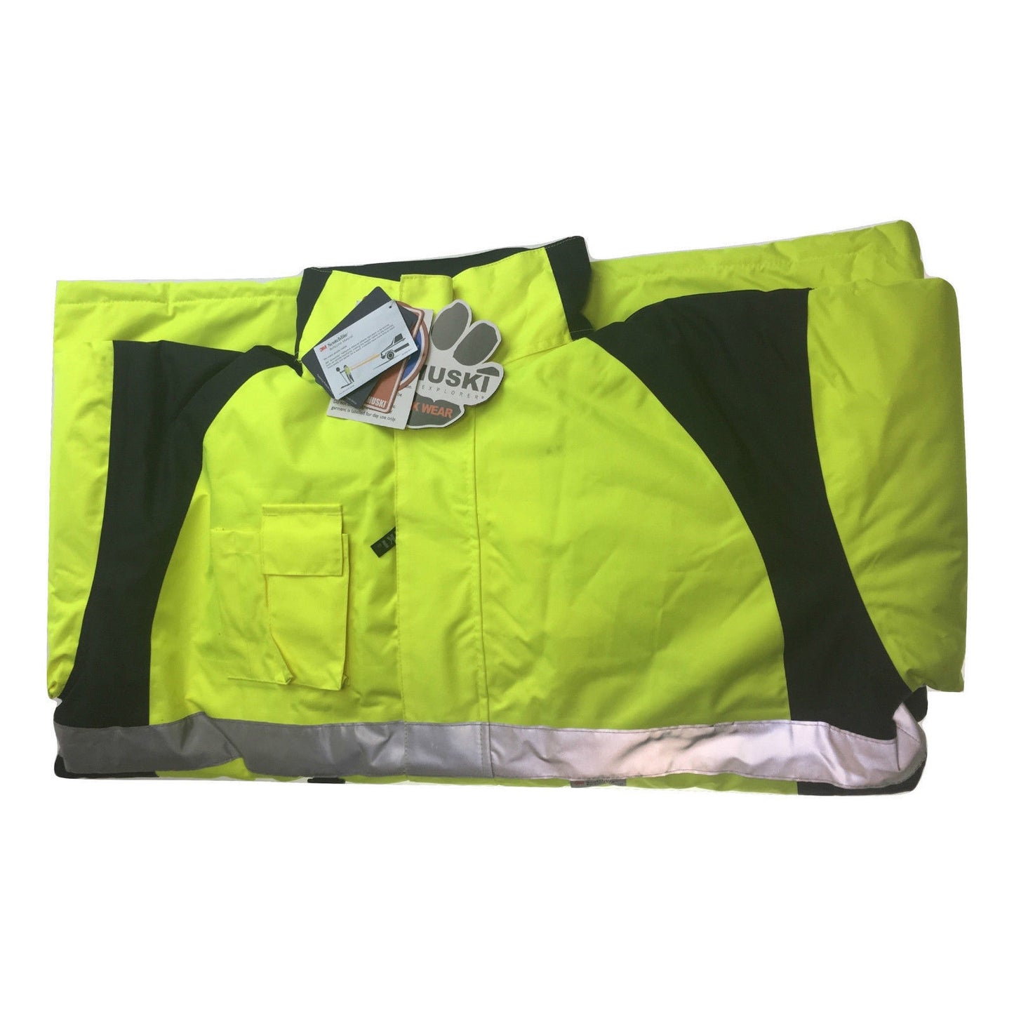 HUSKI Miner Hi Vis Waterproof Jacket - Size 3XL