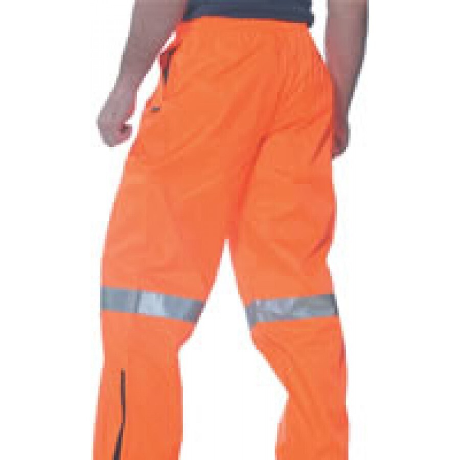 Huski Mens Tarmac Hi Vis Safety Pants - Orange - Size 5XL