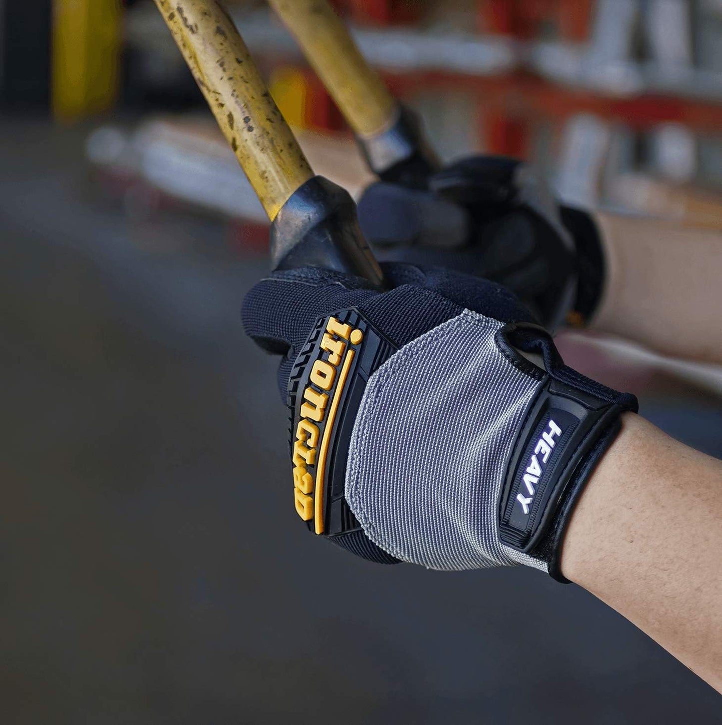 HUG-04-L Heavy Utility Gloves, Large, Black