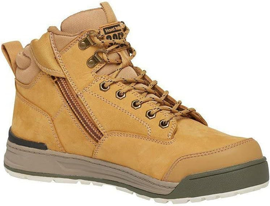 Men'S 3056 Lace-Up Side Zip Steel Toe Safety Boot