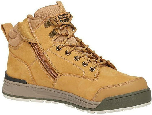 Men'S 3056 Lace-Up Side Zip Steel Toe Safety Boot