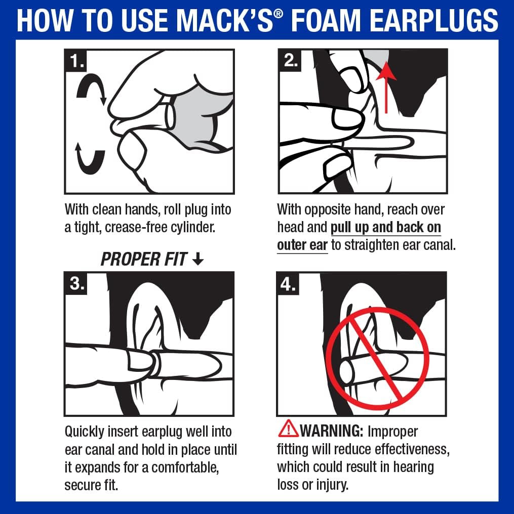 Ultra Soft Foam Earplugs, 50 Pair - 32Db Highest NRR, Comfortable Ear Plugs for Sleeping, Snoring, Travel, Concerts, Studying, Loud Noise, Work