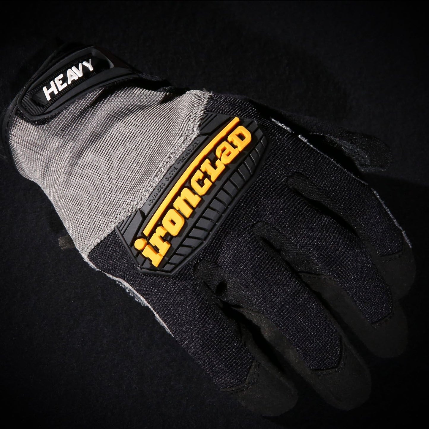 HUG-04-L Heavy Utility Gloves, Large, Black