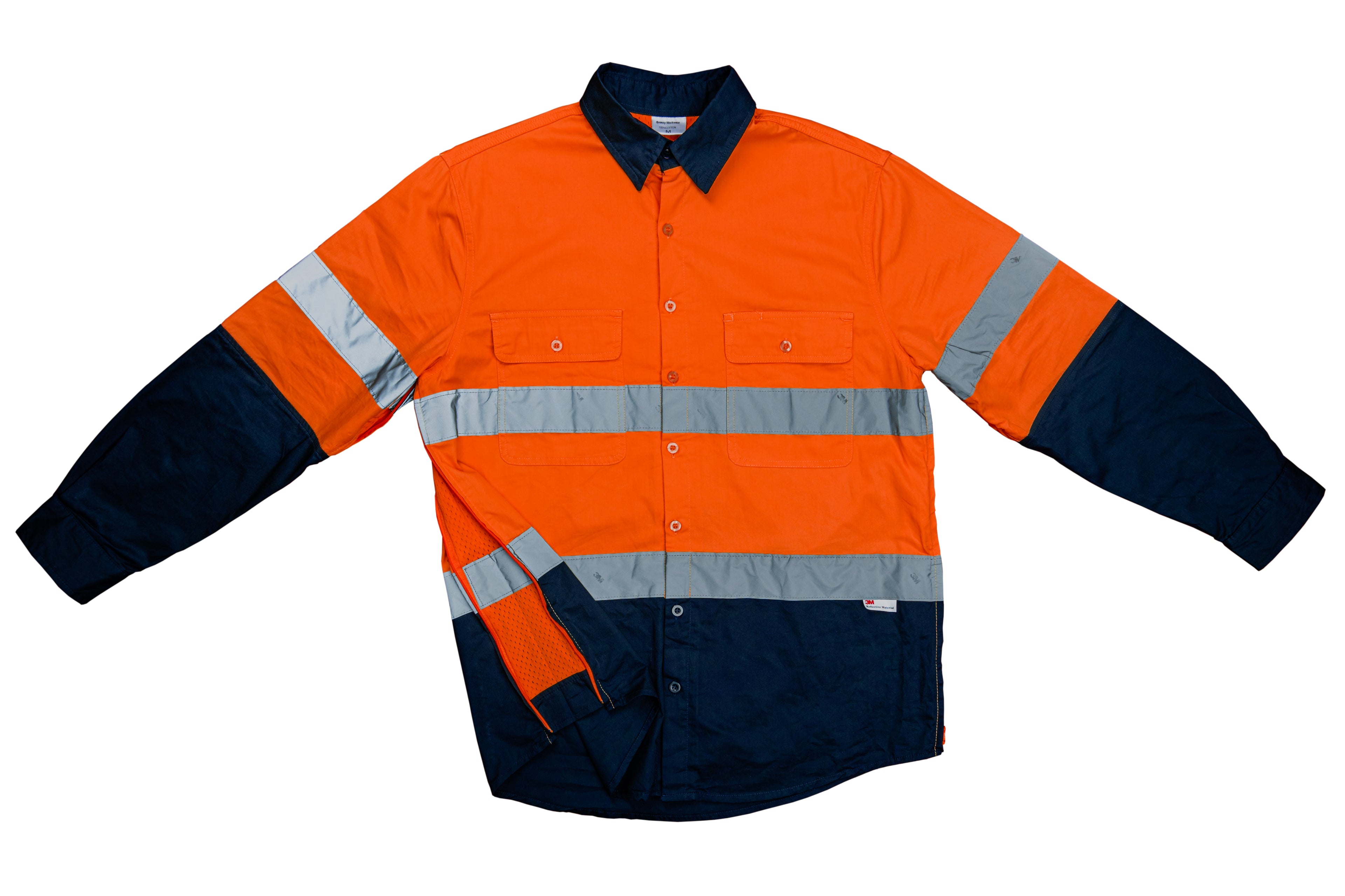 CoolBreeze Workwear Ladies Hi-Vis Shirt Orange