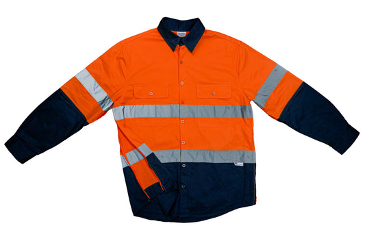 CoolBreeze Workwear Mens Hi-Vis Shirt Orange