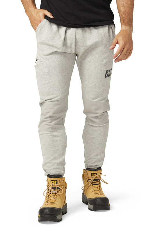 Caterpillar Track Pants Trackies Work Casual Gym Slim Fit w Hem Joggers - Grey - XL