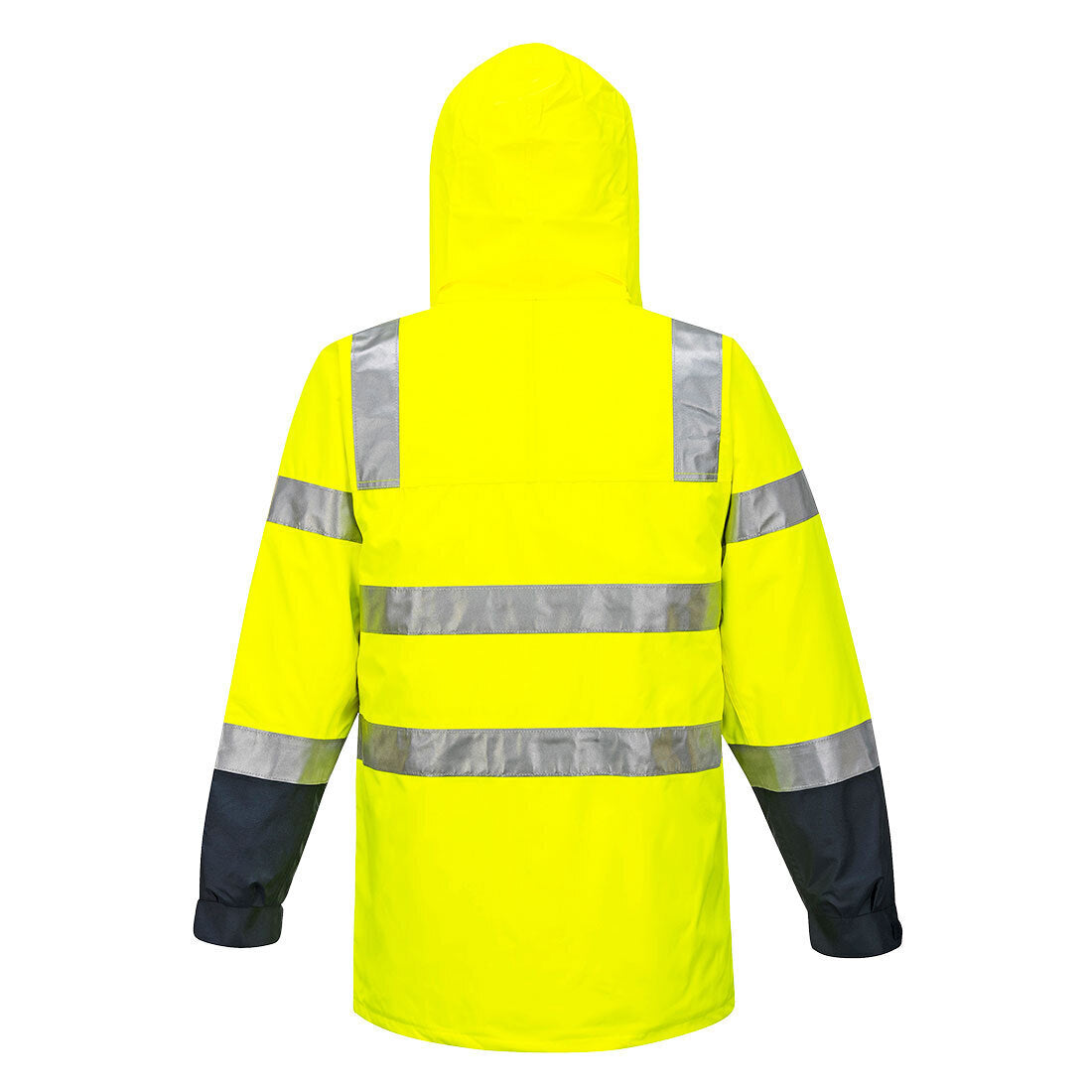 HUSKI Transit Hi Vis Waterproof Jacket Industrial Workwear Reflective UPF 50+ - Yellow - 5XL (127cm)