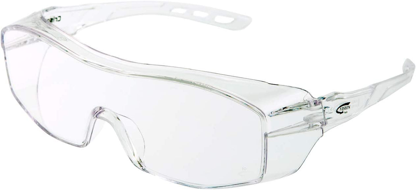 820CLCLAF Crisp 820 Overspec Safety Glasses, One Size, Clear