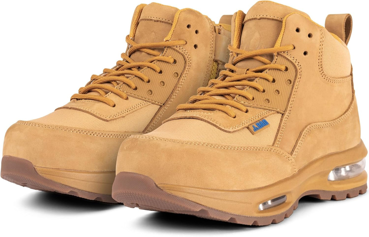 Flight Zip Side Safety Work Boots for Tradies - Premium Tasmanian Leather, Steel Toe Cap, and Innovative AIR Sole Cushioning | Orthopaedic Innersole, Lightweight, & Durable Safety Boots