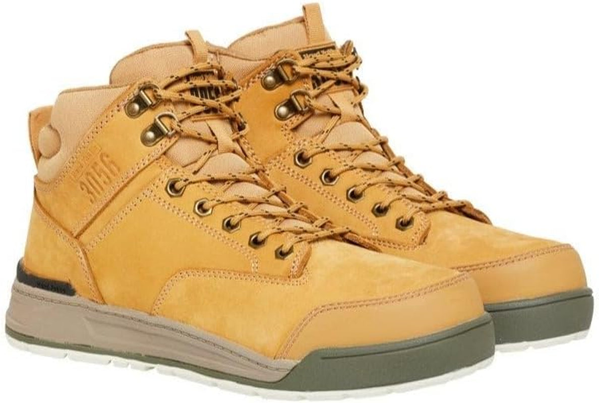 Men'S 3056 Lace-Up Side Zip Steel Toe Safety Boot